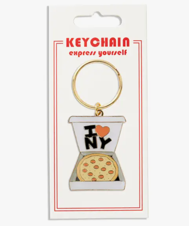 New York Pizza Box Keychain - Stay Forever