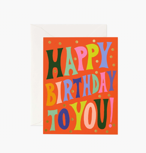 Groovy Birthday Card