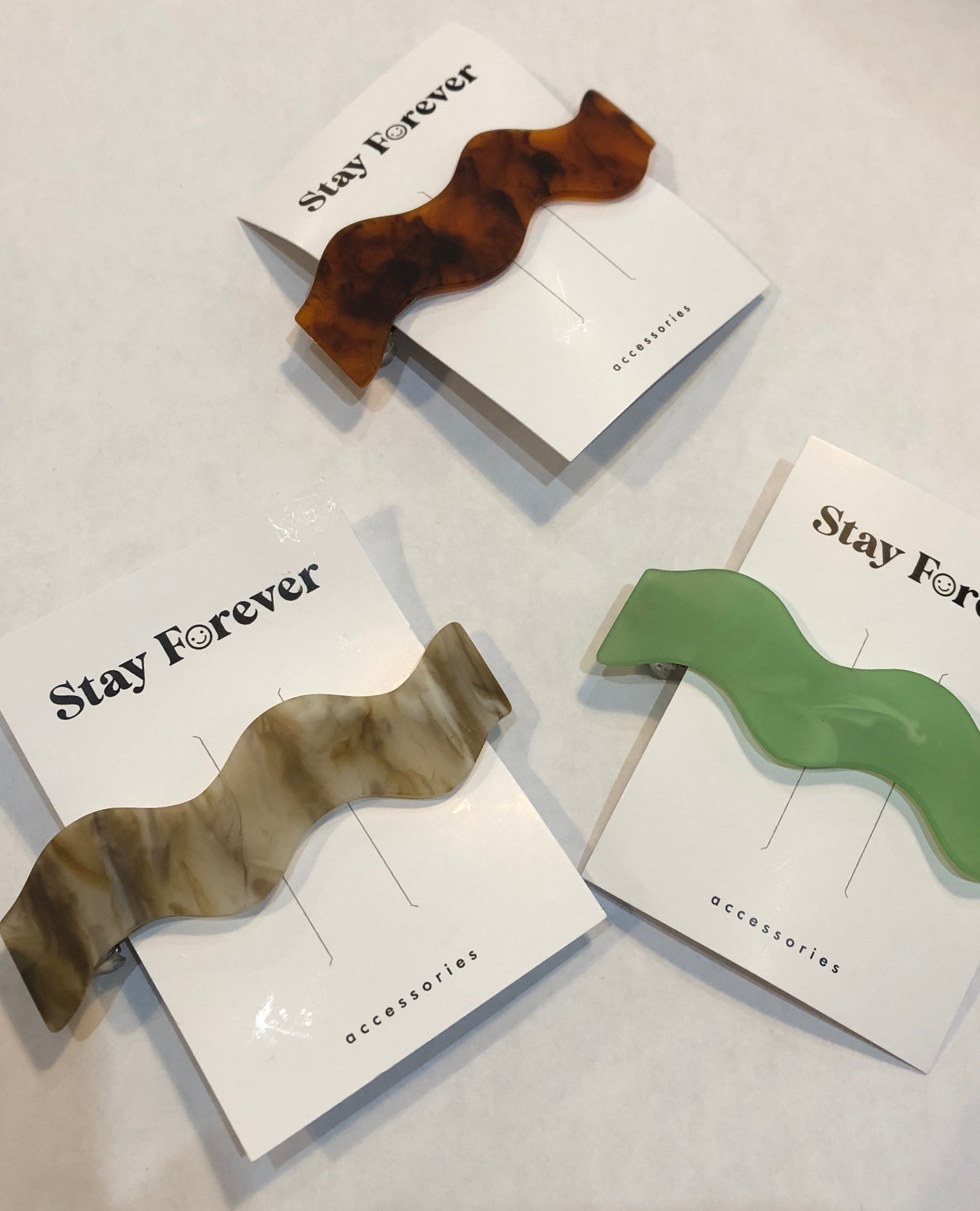 Wavy Marbled Barrette