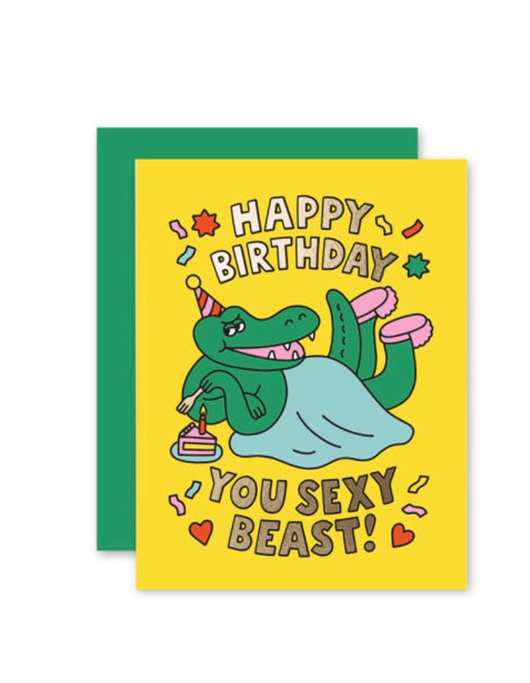 Sexy Beast Birthday Card - Stay Forever