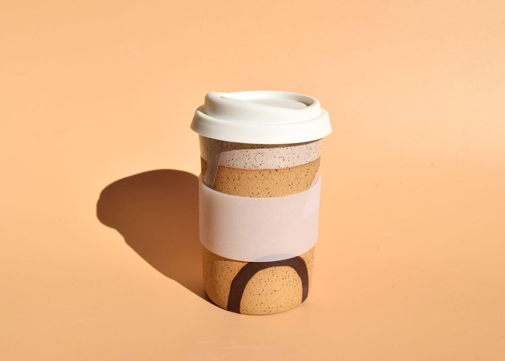 Christi Ahee Neutral Doodle Travel Cup