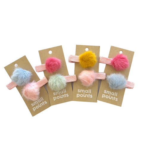 Pompom Baby Clips - set of 2