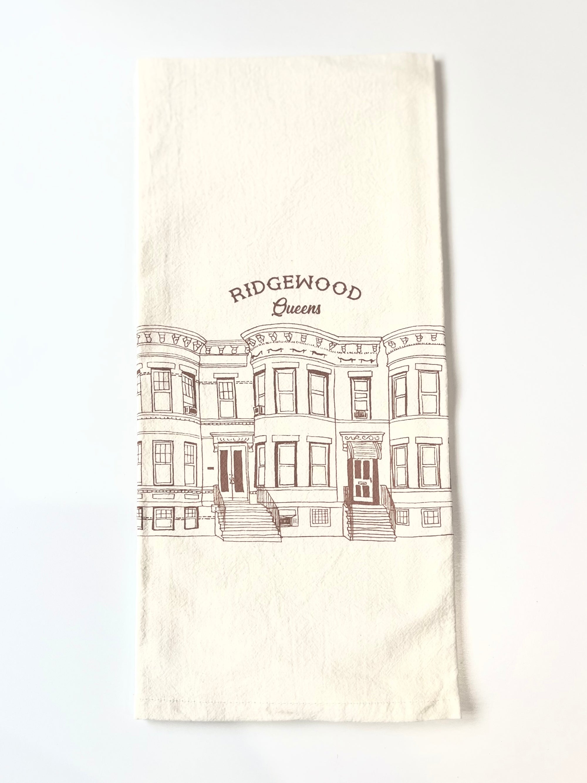 Ridgewood Rowhouse Tea Towel - Stay Forever