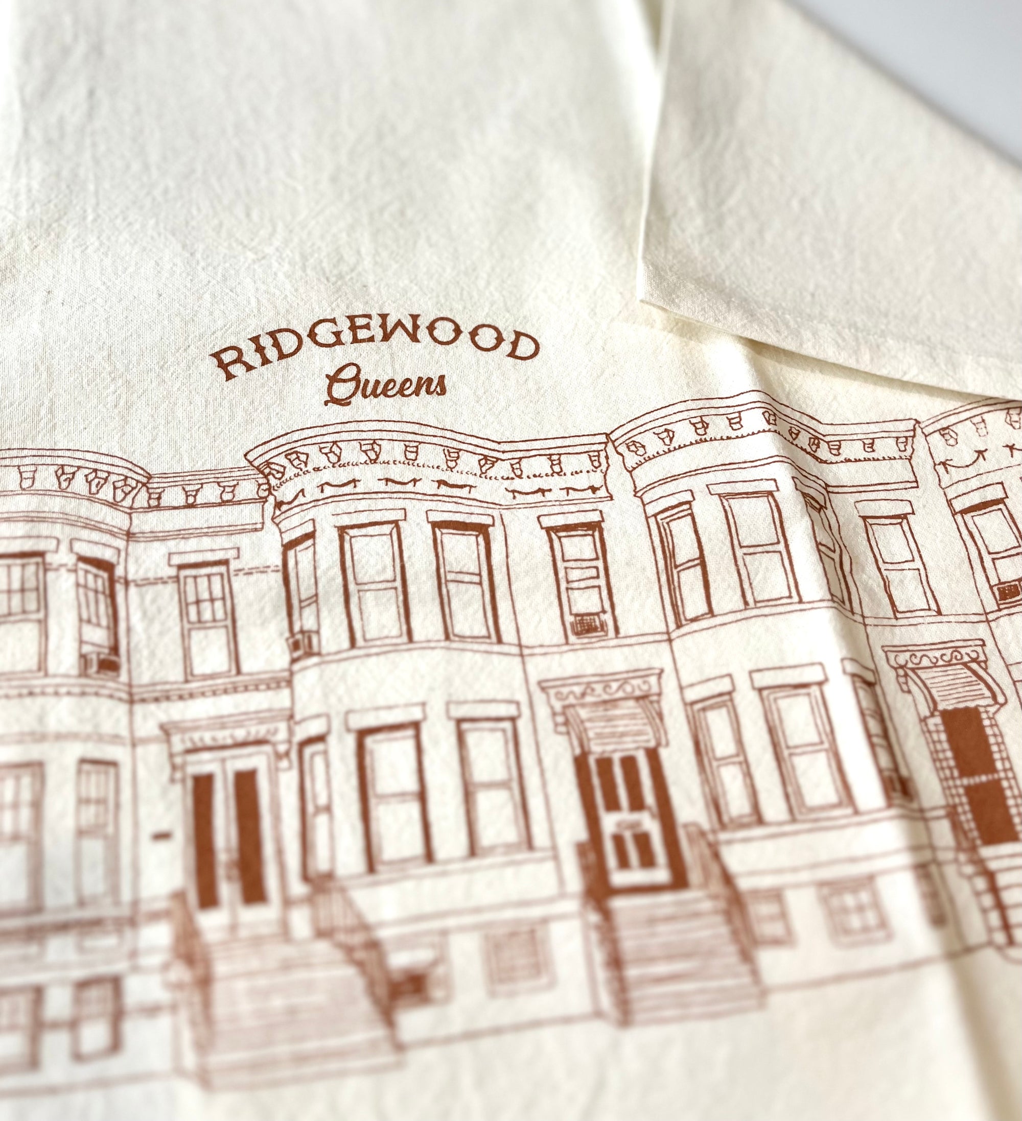 Ridgewood Rowhouse Tea Towel - Stay Forever