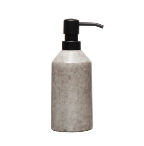 Stoneware Soap Dispenser with Pump