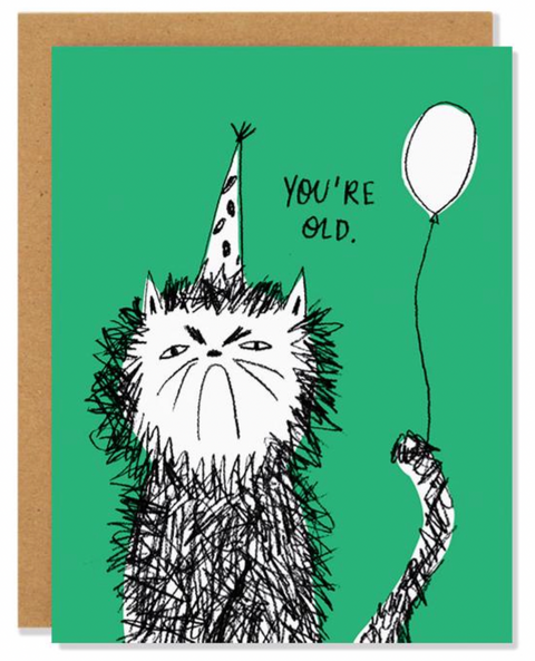 Snitty Kitty Birthday Card