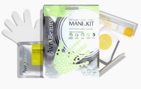 All-In-One Disposable Mani Kit with Chamomile Gloves