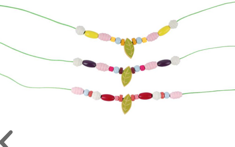 Small Foot Wooden Bead Threading