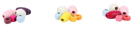 Small Foot Wooden Bead Threading