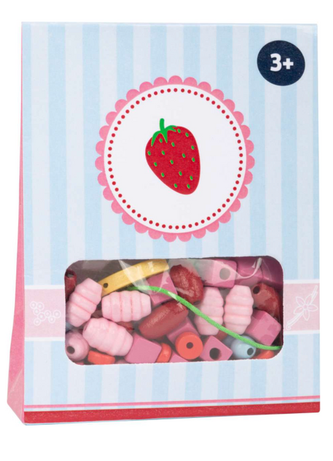 Small Foot Wooden Bead Threading