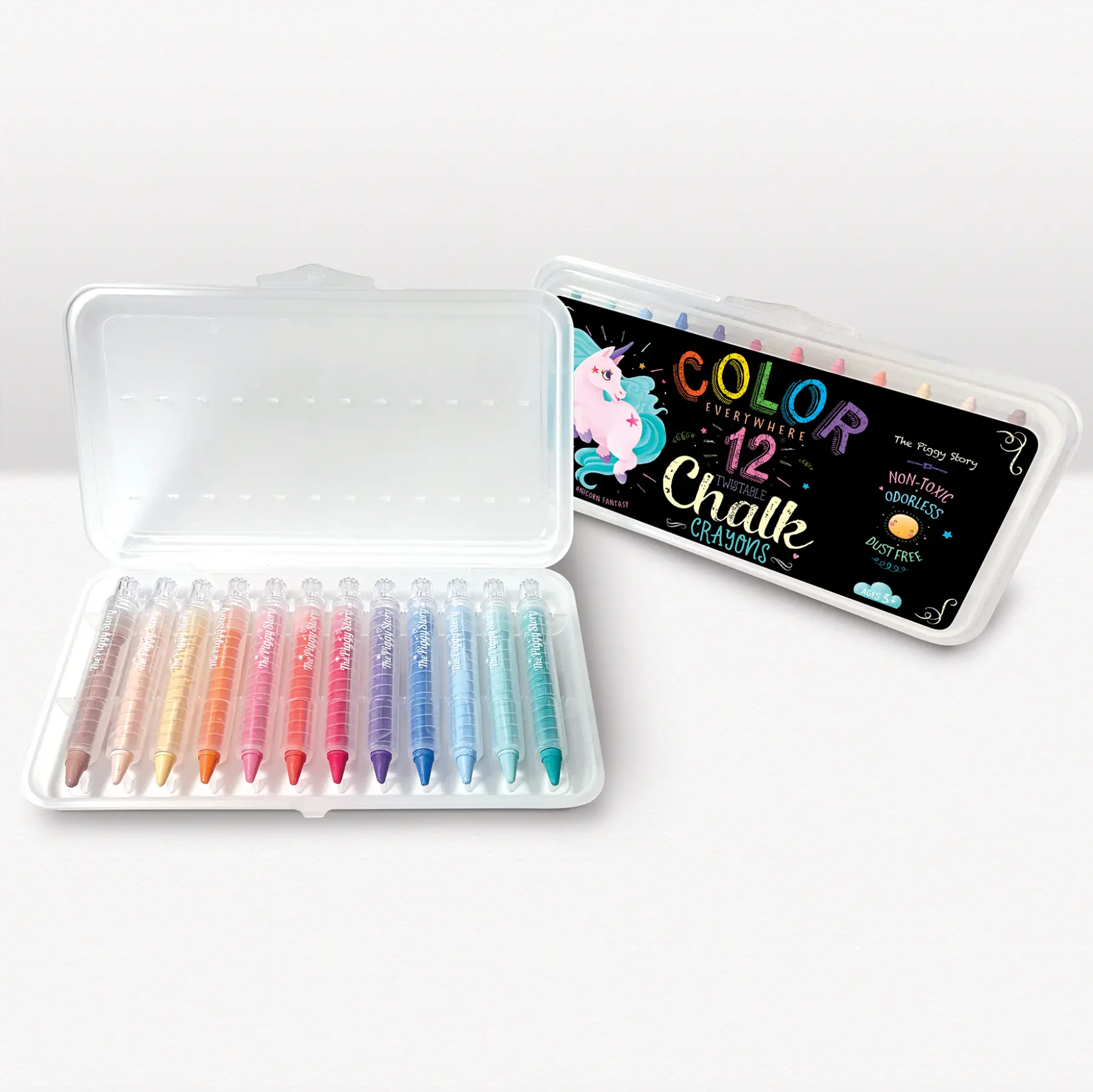 Dry Erase Twistable Chalk Crayons Unicorn Fantasy - Stay Forever