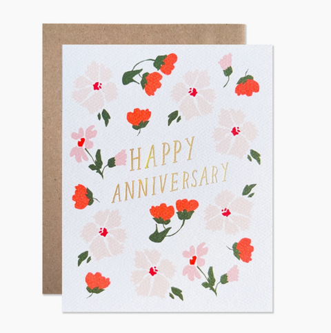 Anniversary Garden with Gold Foil