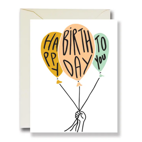 Happy Birthday Balloon Card