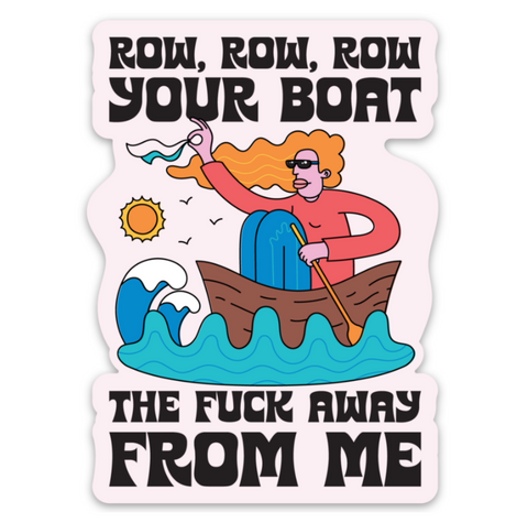 Row Row Row Your Boat Sticker