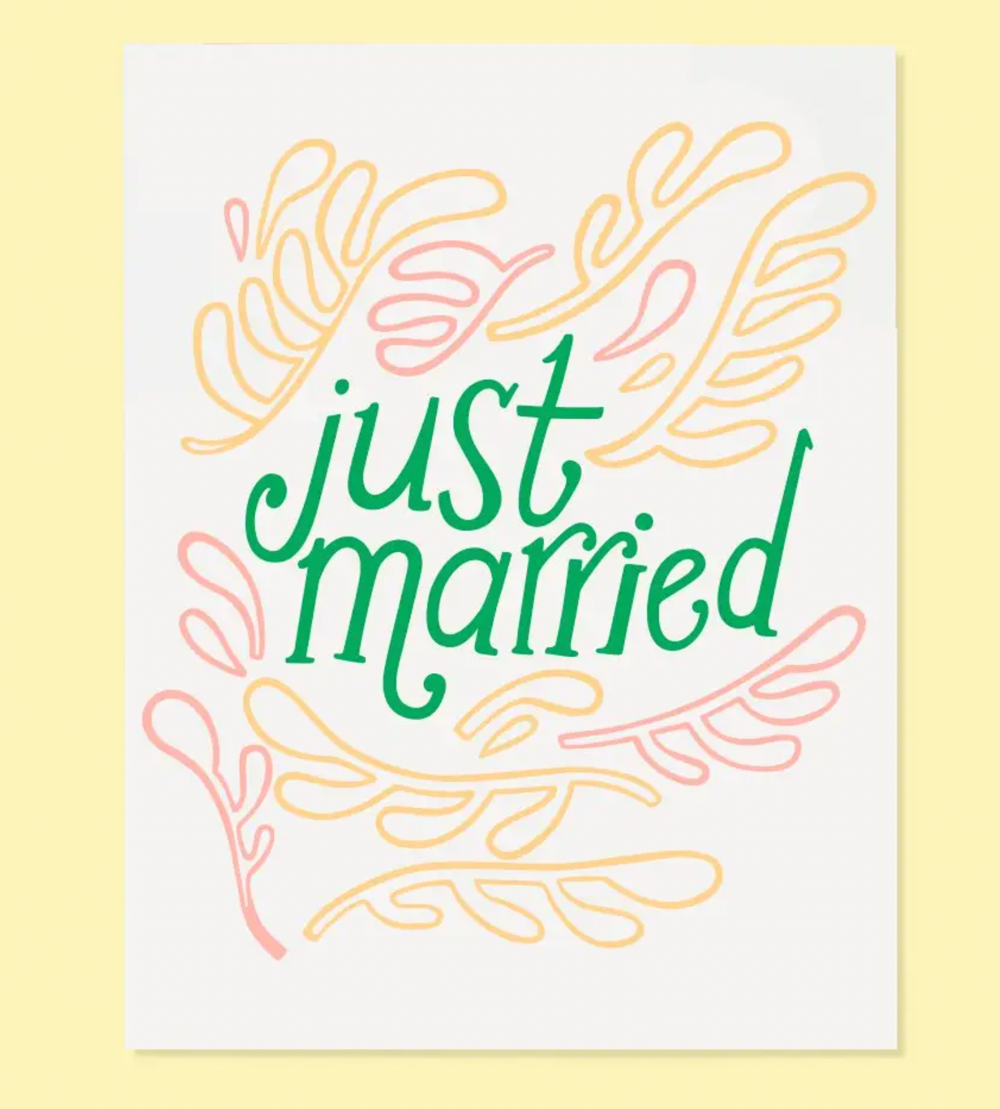 Just Married Card