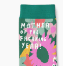 Mother of the Freakin' Year Floral Women's Socks