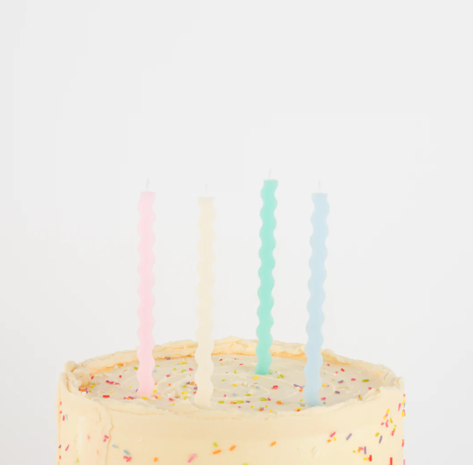 Pastel Wavy Candles