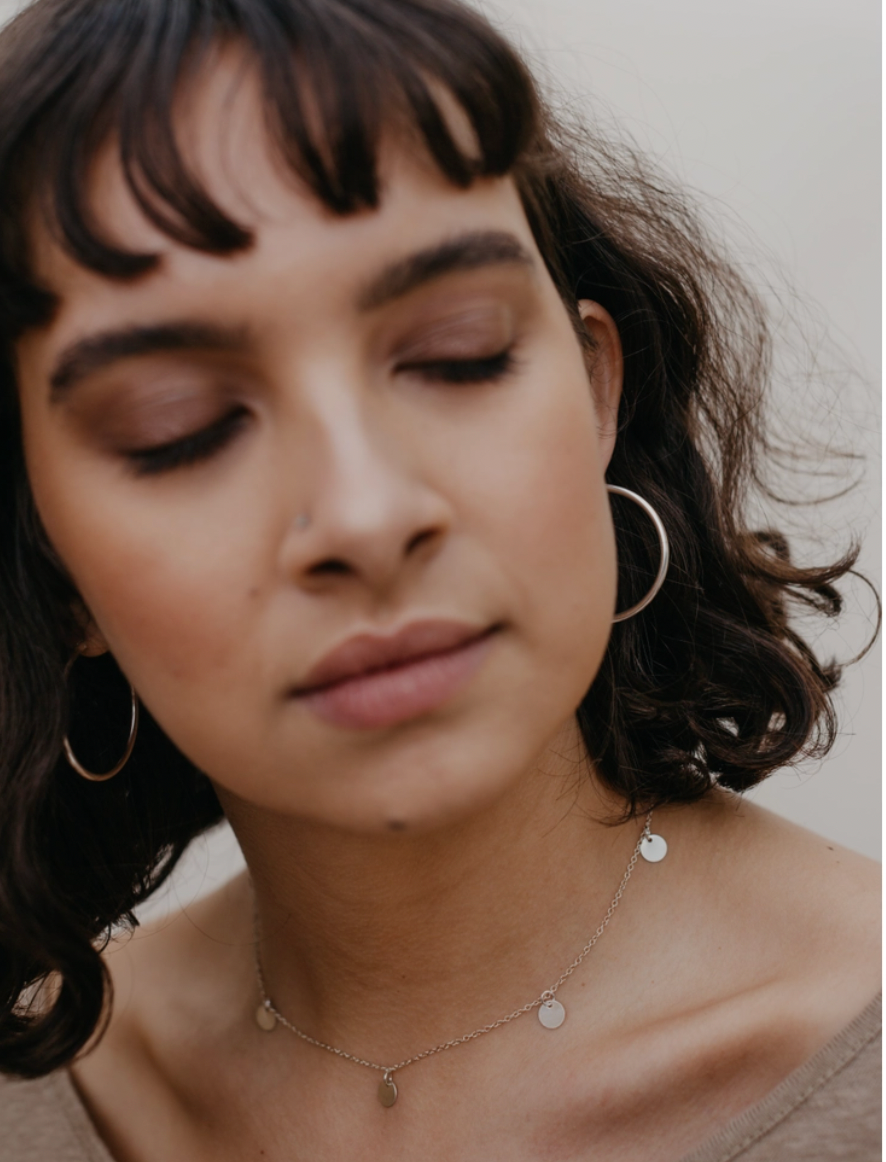 Thick Medium Hoops  Gold Filled