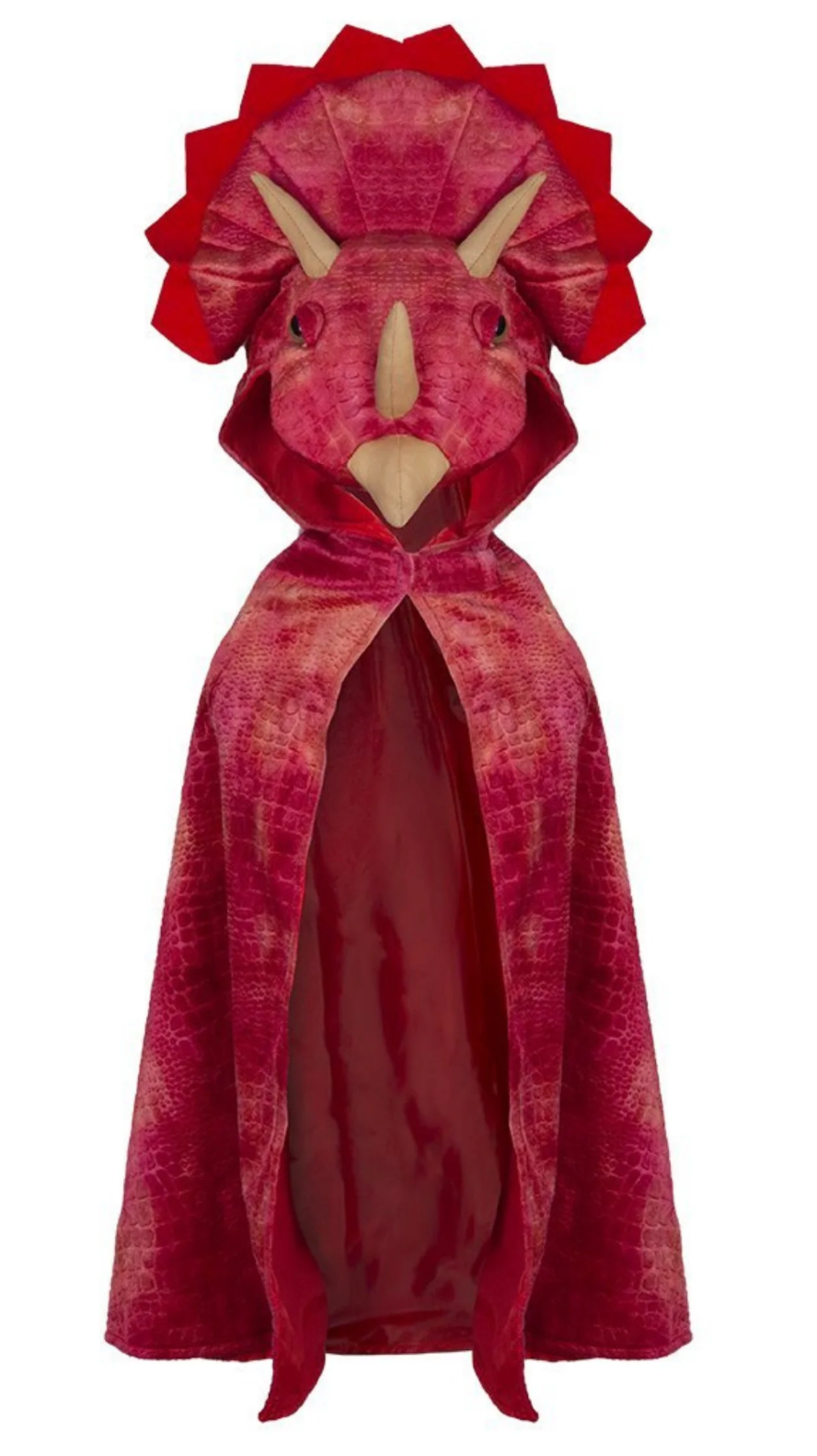 Triceratops Hooded Dinosaur Cape, Size 4-5