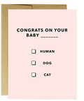 Baby Multiple Choice | Baby Card