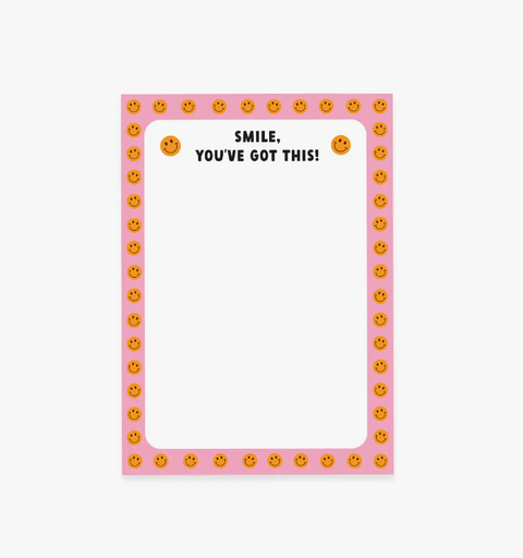 Smiley Face Notepad