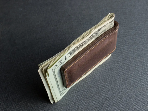 Brown Magnetic Money Clip
