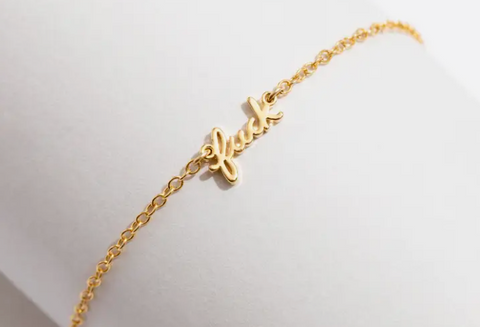 Fuck Script Bracelet
