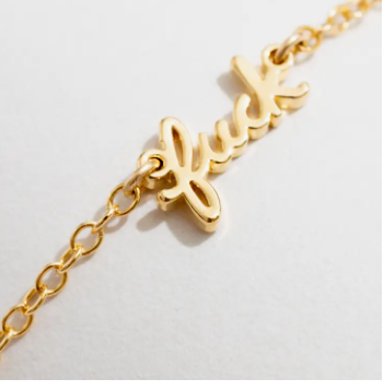 Fuck Script Bracelet