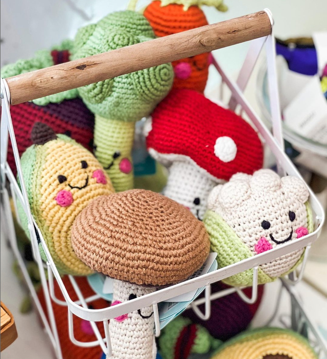 Crochet Fruits & Veggies Rattle