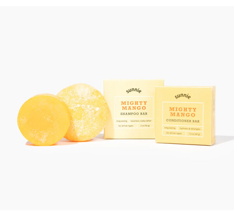 Sunnie Mighty Mango Shampoo & Conditioner Bars