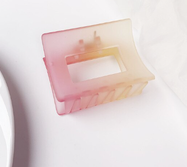Ombre Claw Clip - pink/orange