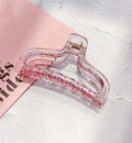 Transparent Claw Clip- Pink
