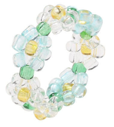 Floral Beaded Rings