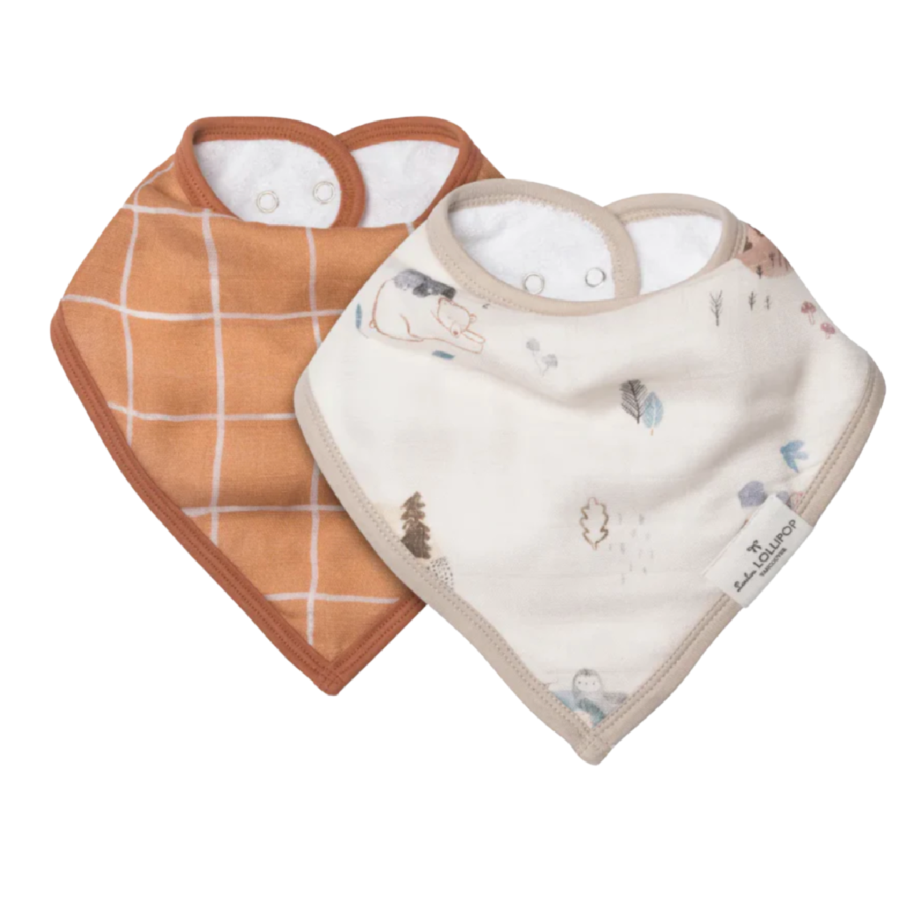 Bandana Bib Set - Cozy Forest
