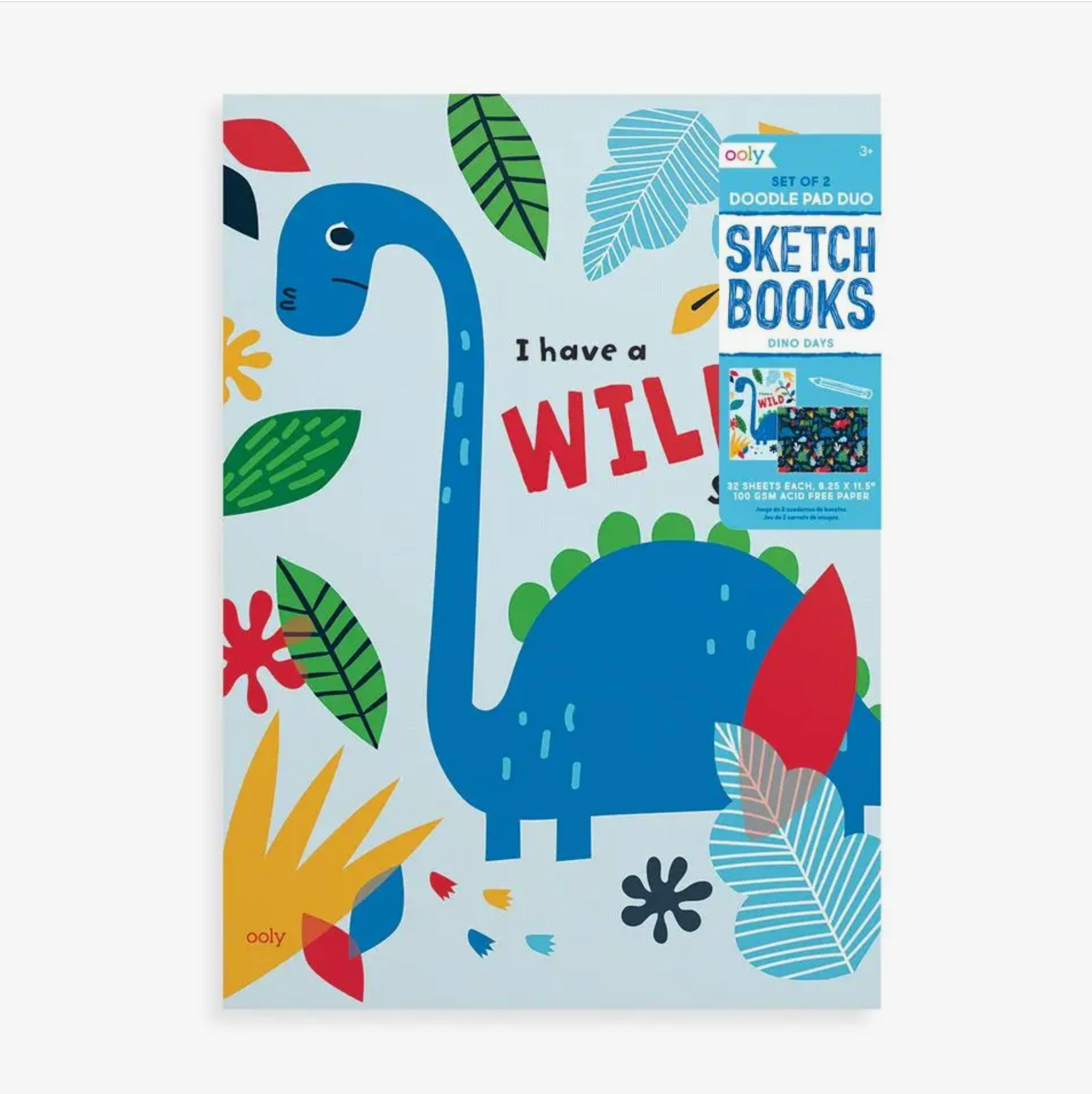 Dino Days Doodle Pad Duo Sketchbook (Set of 2)