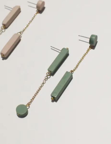 Mojave Reverse Clay Earrings - Joshua Tree