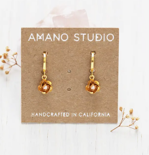 Sonoma Rose Huggie Hoops