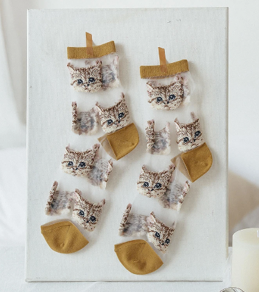 Transparent Cat Socks