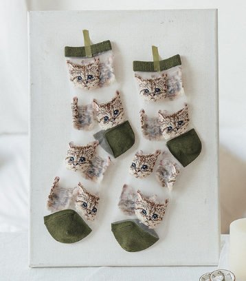 Transparent Cat Socks