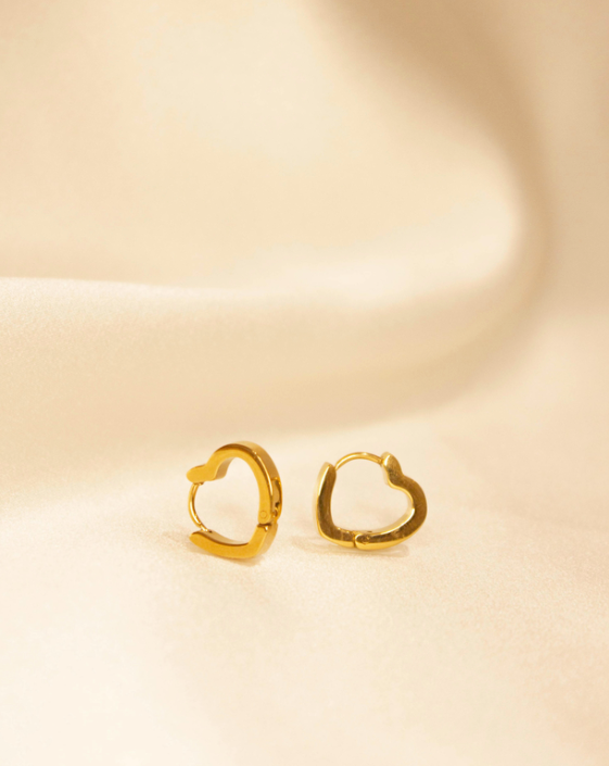 Heart Hoop Earrings