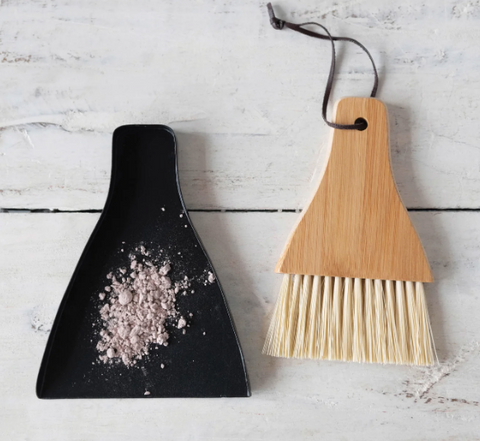 Broom and Standing Dust Pan