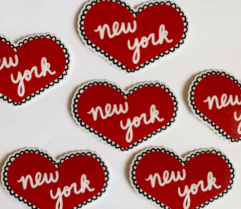 New York Heart Sticker