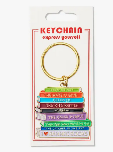 Banned Books Keychain