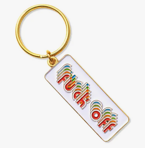 Fuck Off (Rainbow) Keychain