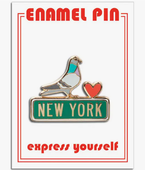 New York City Pigeon Pin