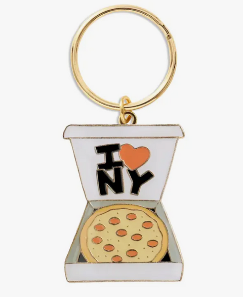 New York Pizza Box Keychain