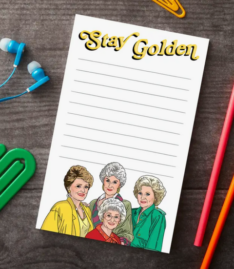 Stay Golden Notepad