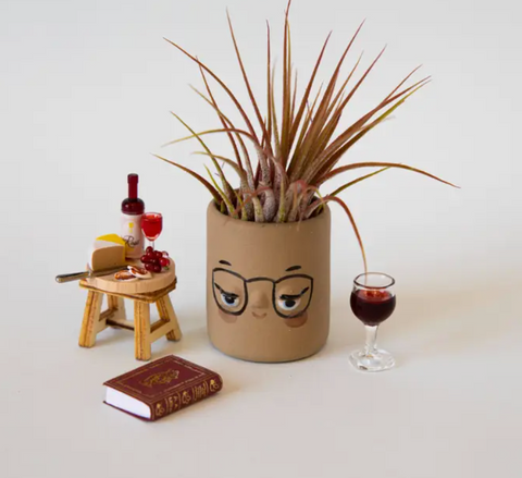 Four-Eyes Mini Planter - Moroccan Sand Clay