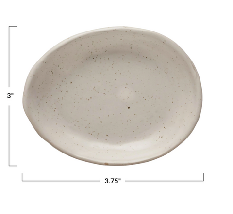 Organic Shaped Dish - Cream