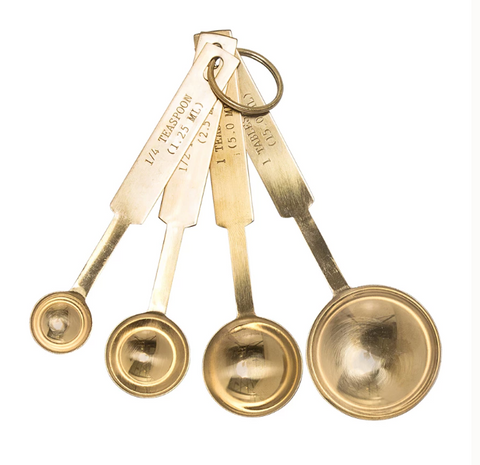 Gold Measuring Spoons - Set of 4